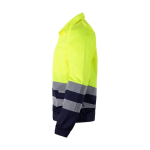 Twill-Arbeitsjacke aus Polyester und Baumwolle, 210 g/m2, Velilla farbe gelb vierte Ansicht