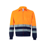 Twill-Arbeitsjacke aus Polyester und Baumwolle, 210 g/m2, Velilla farbe orange dritte Ansicht