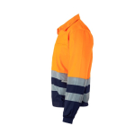Twill-Arbeitsjacke aus Polyester und Baumwolle, 210 g/m2, Velilla farbe orange vierte Ansicht