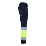 Elastische zweifarbige Arbeitshose mit Taschen, 240 g/m2, Velilla farbe gelb fünfte Ansicht