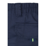 Elastische zweifarbige Arbeitshose mit Taschen, 240 g/m2, Velilla farbe gelb achte Ansicht