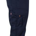 Elastische zweifarbige Arbeitshose mit Taschen, 240 g/m2, Velilla farbe orange sechste Ansicht