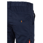 Elastische zweifarbige Arbeitshose mit Taschen, 240 g/m2, Velilla farbe orange siebte Ansicht