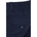 Elastische zweifarbige Arbeitshose mit Taschen, 240 g/m2, Velilla farbe orange achte Ansicht