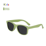 Kinder-Sonnenbrille aus Weizenstroh mit schwarzen Gläsern