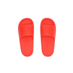 Flexible einfarbige Flip-Flops mit dickem Riemen über dem Spann farbe rot erste Ansicht