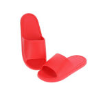 Flexible einfarbige Flip-Flops mit dickem Riemen über dem Spann zweite Ansicht