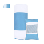 Strandhandtuch mit Hülle und wasserdichtem Fach, 200 g/m2 farbe hellblau erste Ansicht