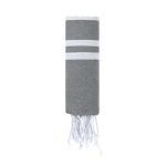 Pareo aus Baumwolle und Polyester mit Fransen, 150 g/m2 farbe grau erste Ansicht