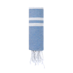 Pareo aus Baumwolle und Polyester mit Fransen, 150 g/m2 farbe marineblau erste Ansicht