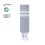 Pareo aus Baumwolle und Polyester mit Fransen, 150 g/m2
