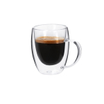 Doppelwandige Tasse mit Bambusdeckel mit Logo, 300ml vierte Ansicht