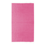Pareo aus recycelter Baumwolle und RPET mit weißen Fransen, 180 g/m² farbe pink erste Ansicht