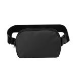 Gürteltasche aus PU mit Hauptfach und verstellbarem Gurt farbe schwarz erste Ansicht