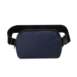Gürteltasche aus PU mit Hauptfach und verstellbarem Gurt farbe marineblau erste Ansicht