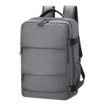 Rucksack mit mehreren Staufächern aus 420D-Polyester, 15'' farbe grau erste Ansicht