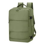 Rucksack mit mehreren Staufächern aus 420D-Polyester, 15'' farbe grün erste Ansicht