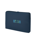Klassische gepolsterte Laptophülle aus PU, 15'' Ansicht mit Druckbereich