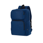 Weicher Rucksack aus RPET-Polyester für Tablet und Laptop, 15” farbe marineblau erste Ansicht