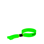 Event-Armband aus Polyester mit Sicherheitsverschluss Ansicht mit Druckbereich