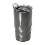 Thermobecher aus recyceltem Stahl von BrandCharger, 400 ml farbe graphit erste Ansicht