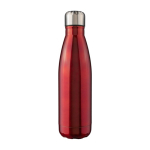Edelstahlflasche mit silbernem Schraubverschluss, 650 ml farbe rot erste Ansicht