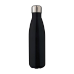 Doppelwandige Flasche aus recyceltem Edelstahl 500ml farbe schwarz erste Ansicht