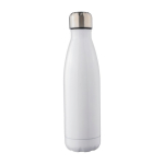 Doppelwandige Flasche aus recyceltem Edelstahl 500ml farbe weiß erste Ansicht