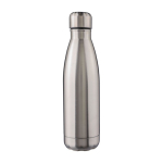 Doppelwandige Flasche aus recyceltem Edelstahl 500ml farbe silber erste Ansicht