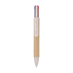 4-in-1-Multifunktionsstift aus umweltfreundlichem Papier farbe braun erste Ansicht