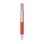 4-in-1-Multifunktionsstift aus umweltfreundlichem Papier farbe rot erste Ansicht