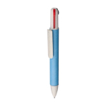 4-in-1-Multifunktionsstift aus umweltfreundlichem Papier farbe hellblau zweite Ansicht