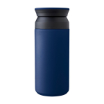 Doppelwandige Edelstahlflasche mit matter Oberfläche, 350 ml farbe blau erste Ansicht