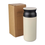 Doppelwandige Edelstahlflasche mit matter Oberfläche, 350 ml achte Ansicht