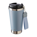 Edelstahlthermobecher mit Band und schwarzem Deckel, 500 ml vierte Ansicht