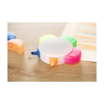 5 Leuchtstifte mit Orange, Rosa, Blau, Grün und Gelb erste Ansicht