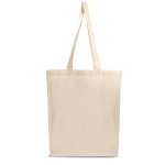 Tasche aus 100 % Baumwolle mit langen Henkeln, 140 g/m2 farbe beige