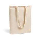 Tasche aus 100 % Baumwolle mit langen Henkeln, 140 g/m2 farbe beige