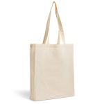 Baumwolltasche mit kompletter Bodenfalte, 140 g/m2 farbe beige