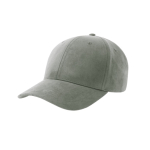 Weiches Cap aus recyceltem Polyester, 6 Paneele, 135 g/m2 farbe hellgrau