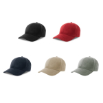 Weiches Cap aus recyceltem Polyester, 6 Paneele, 135 g/m2