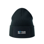 Doppellagige Mütze aus recyceltem Polyester mit Patch