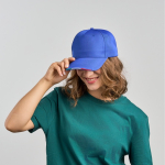 Baseballkappe mit italienischer Flagge im Schirm, 220 g/m2