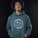 Öko-Unisex-Hoodie in Oversized-Schnitt, 350 g/m2, B&C