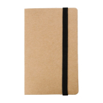 Memo-Halter aus Karton mit elastischem Verschluss und Kartenfach erste Ansicht