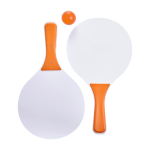 Set mit Schlägern aus Holz und Ball für Standurlaub farbe orange erste Ansicht