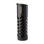 Thermobecher aus Edelstahl mit geometrischem Design, 460 ml farbe schwarz erste Ansicht