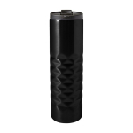 Thermobecher aus Edelstahl mit geometrischem Design, 460 ml farbe schwarz zweite Ansicht