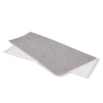 RPET-Handtuch schnelltrocknend 200g/m² 100x180cm farbe weiß/grau fünfte Ansicht