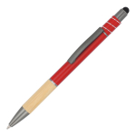 Kuli mit Bambus und Anti-Stress-Spinner, blaue Tinte farbe rot
